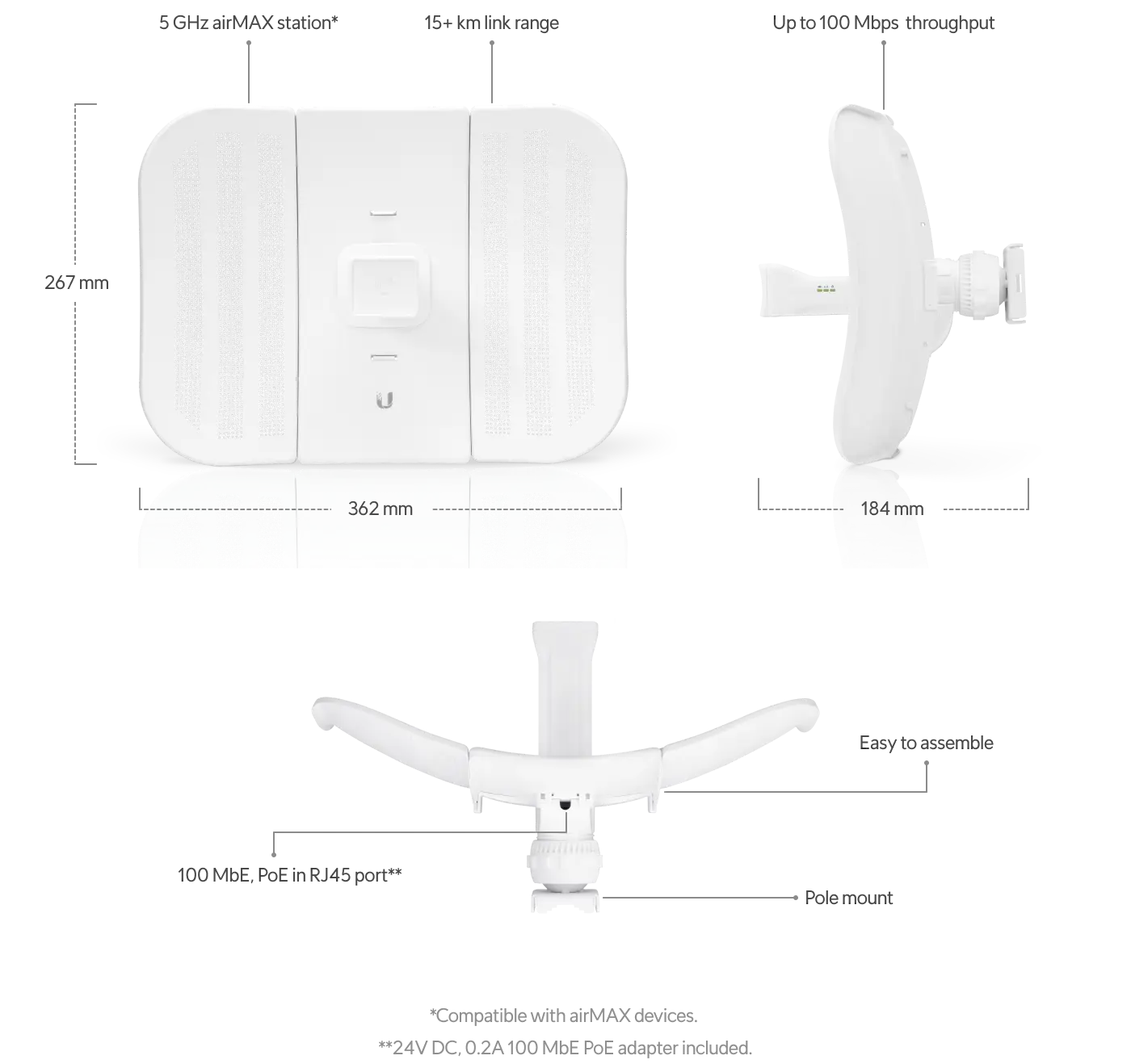 Ubiquiti Networks airMAX LiteBeam M5