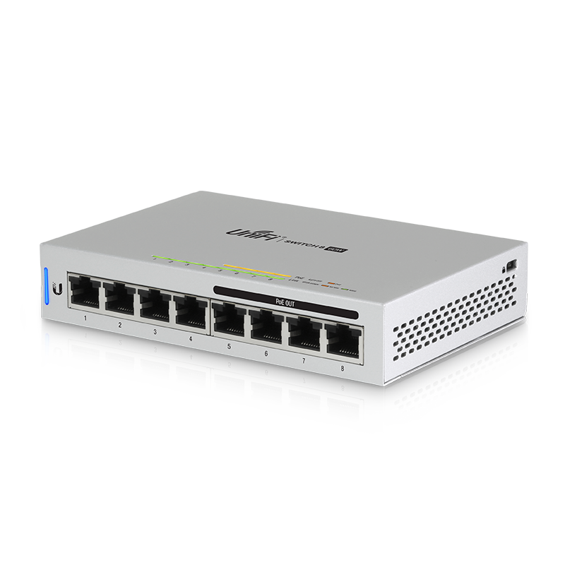 Ubiquiti Networks US-8 UniFi 8-Port Gigabit PoE Compliant Managed Switch