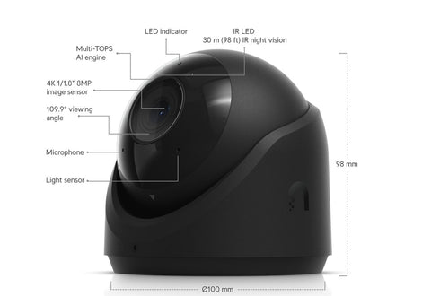 [UVC-G6-Turret-B] Ubiquiti Networks UniFi G6 Turret Black