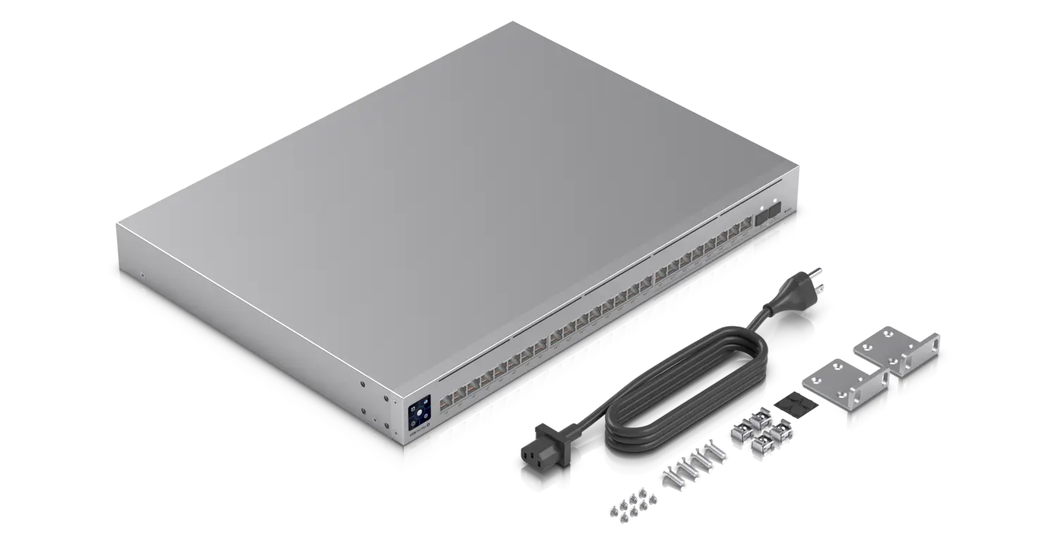 Ubiquiti Networks Switch Enterprise 24-Port Gigabit & 2.5G PoE+ Compliant Managed Switch with SFP+